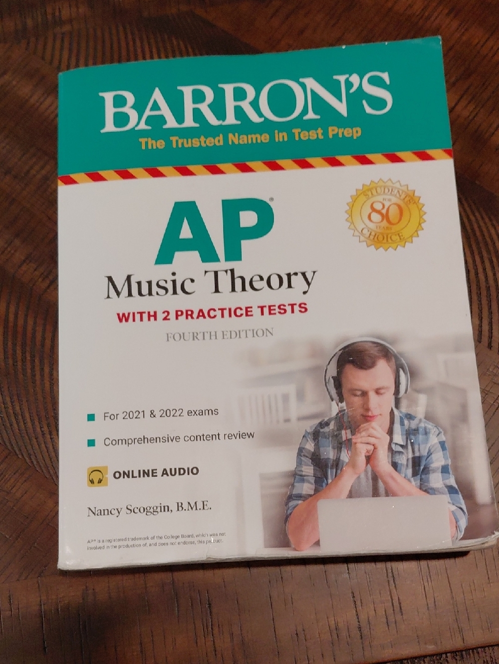 Barron’s AP Music Theory Book - Teal & White